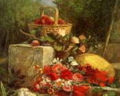 尤金 布丹 : Flowers and Fruit in a Garden